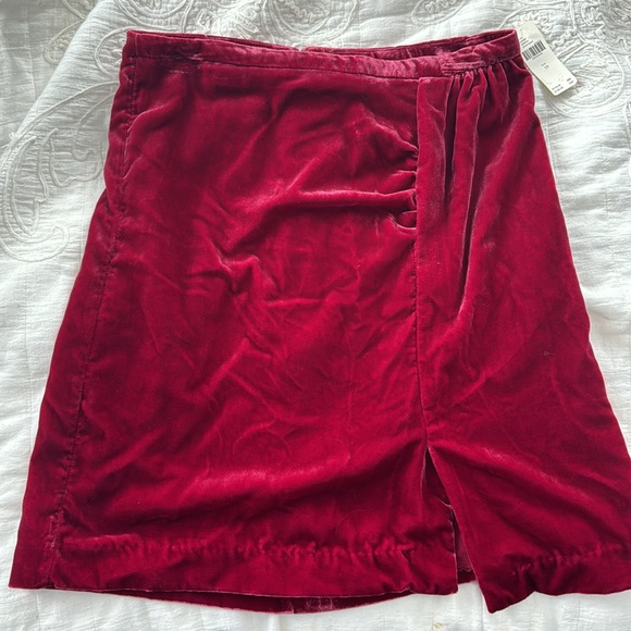 NWT Anthropologie Connie Velvet Skirt - Picture 3 of 9